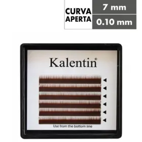 Kalentin Extensión de Cejas Curl I Brown 7mm